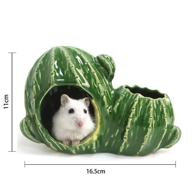 Hamster house for rats small pet items ceramic cactus cage for hedgehog hamster cage for a rabbit pet products chinchilla