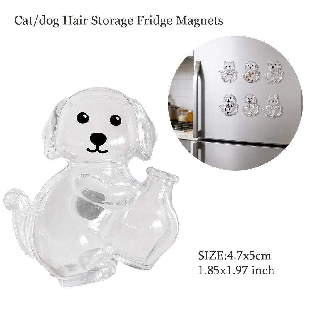 Cute Dog Pendant Keychain Pet Hair Collection Memorial Capsule With Key Ring Unique Keychain Novel Trendy Souvenir for Pet Lover