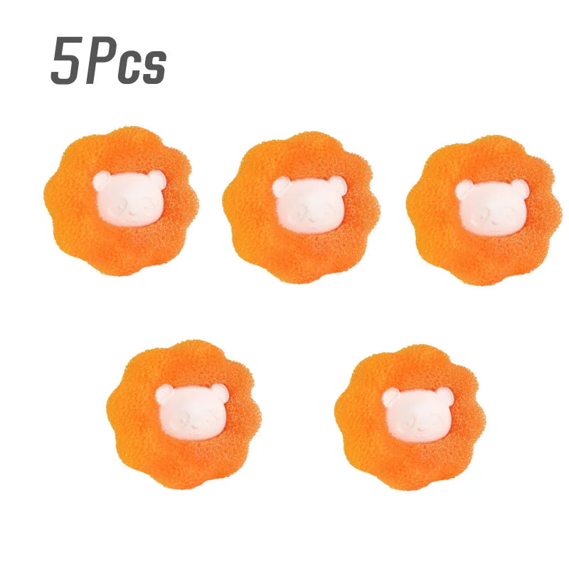 1/5/10PCS Laundry Ball Kit Reusable Washing Machine Hair Remover Ball Cleaning Lint Fuzz Pet Hairs Clothes Household Product