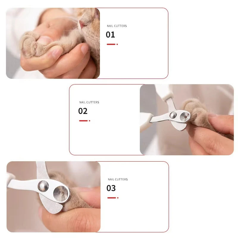 Circular Hole Cat Nail Scissors Professional Pet Dog Nail Clippers Toe Claw Trimmer Pet Grooming Supplies Products for Cats Dogs