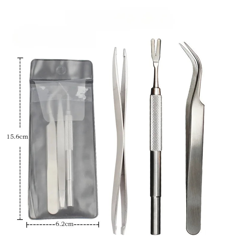 Pet Tick Removal Kit Easy To Use Flea Get Rid of Hook Tweezers Pliers Mite Extractor Dogs Cats Clear Up Accessories Pet Supplies