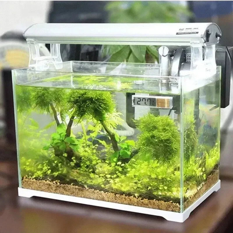 @1S-1pcs Aquarium Thermometer Electronic LCD Digital Fish Tank Temperature Measurement Fish Tank Temp Meter Aquarium Accessories