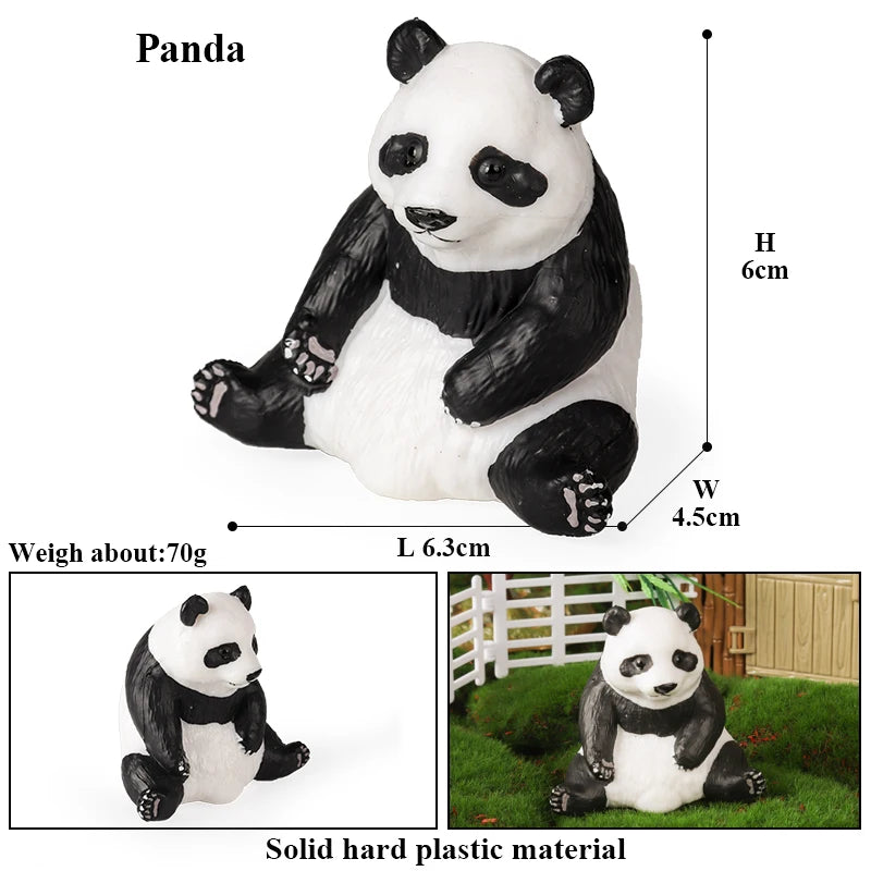 Oenux Cute Pet Model Frog Lizard Pig Hen Rabbit Shiba Inu Hamster Squirrel Otter Animals Figurine PVC Miniature Home Decor Kids
