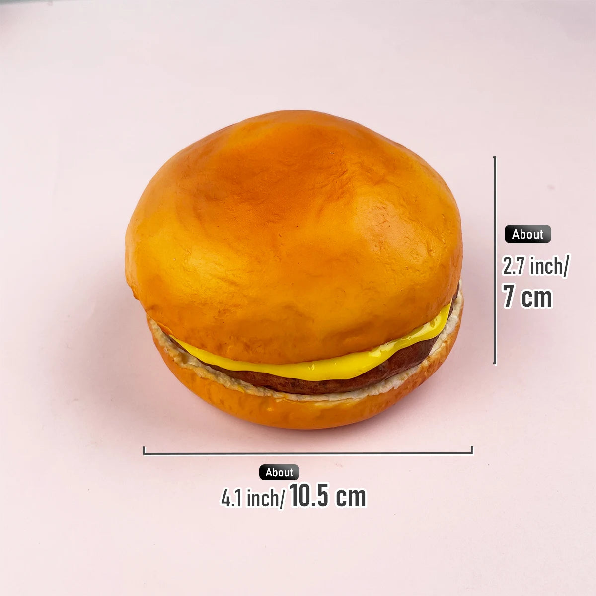 1Pc Soft Squishy Fake Burger or Hot Dog Model Slow Rebound Realistic Fast Food Photography Props Pretend Play Toy