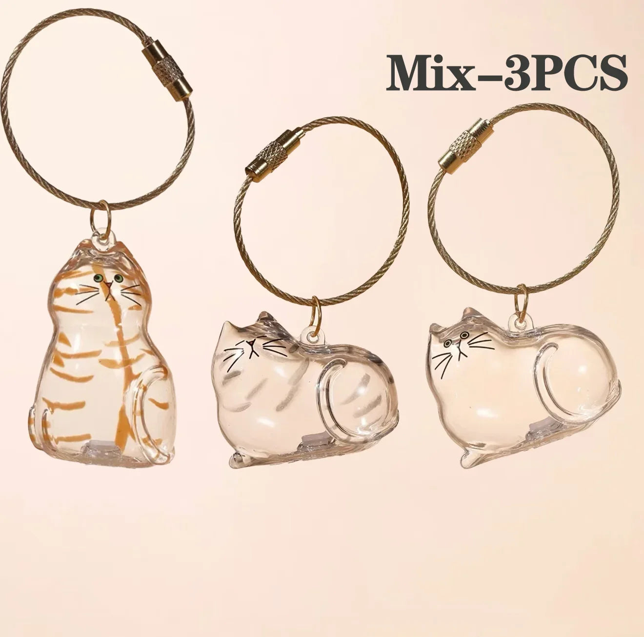 Pet Hair Memorial Keepsake Box & Bottle - Transparent Storage Container for Cat Fur, DIY Decor Gift for Pet Lovers Home Display