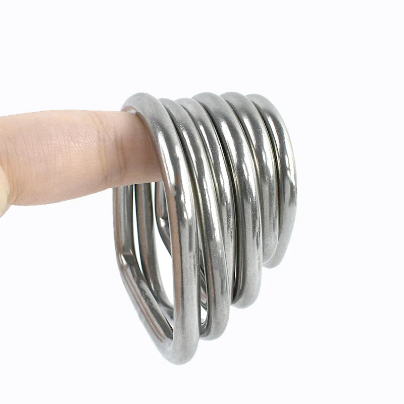4/5/10Pcs 304 Stainless Steel D-Ring Buckles for Backpack Straps Webbing Belts Pet Dog Collars DIY Bags Hardware Accessories