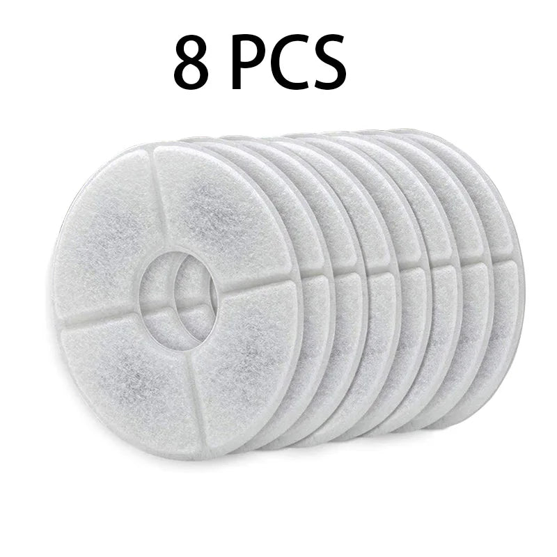 Replacement Activated Carbon Filter For Cat Water Drinking Fountain Replaced Filters Flower For Pet Dog Round Fountain Dispenser