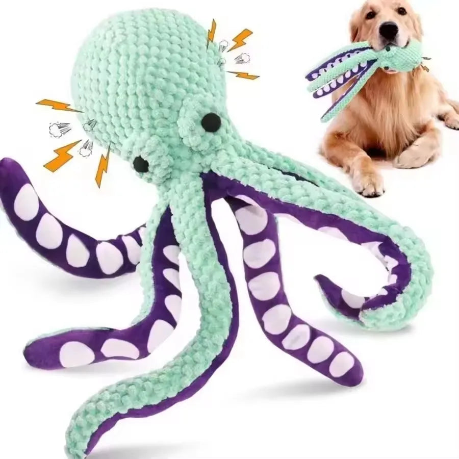 Indestructible Pet Toys for Aggressive Chewers Cats Dogs,Chew Squeak Toy Cats Dogs Interactive Plush Doll Pet Products