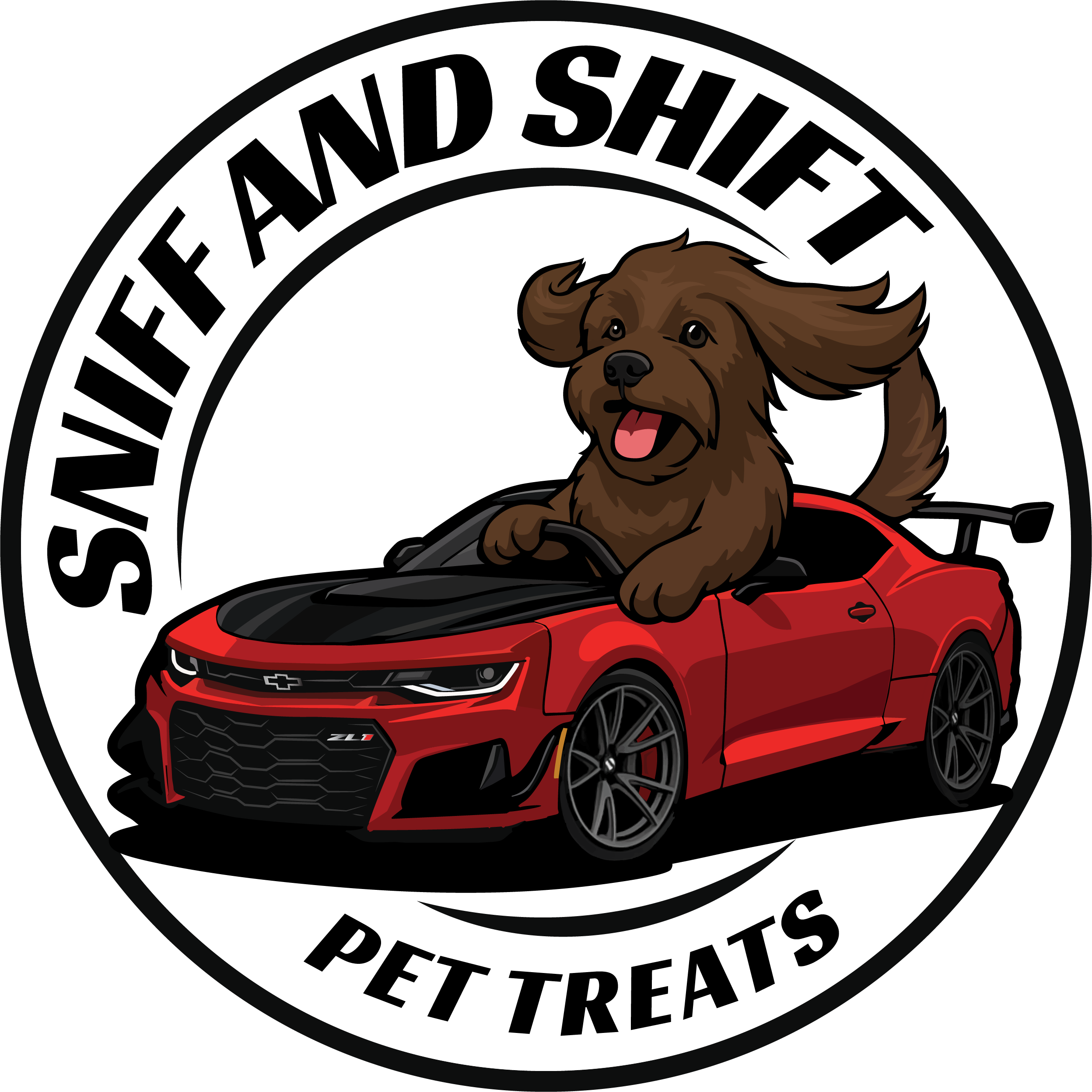 Ella in the Camaro Die-Cut Sticker: 3 Inch