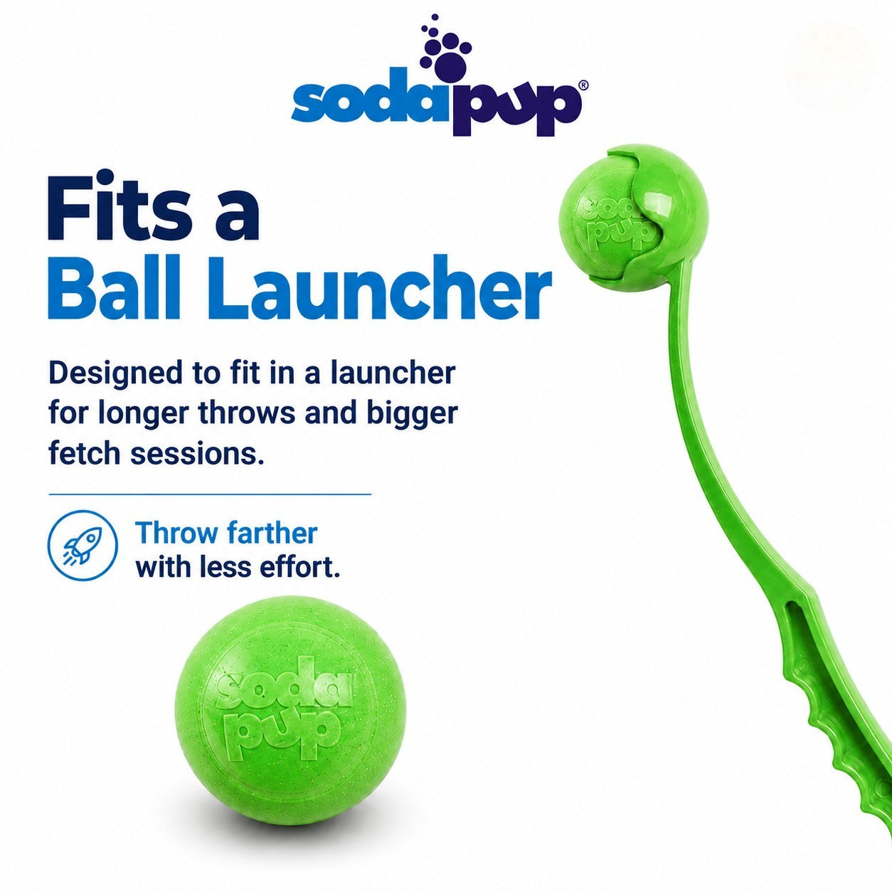Green Glitter Ball 2-Pack Dog Toy | Soft PUP-X Rubber Floating Fetch Ball with Treat Dispenser | USA Made