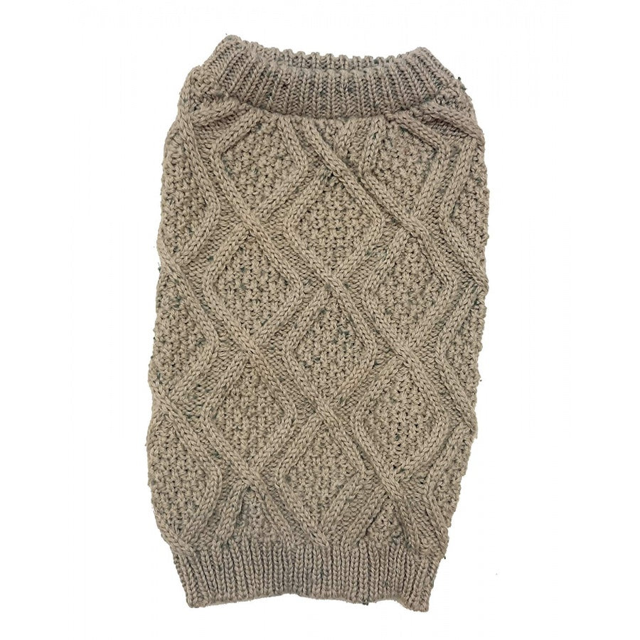 SWT XXL TAUPE FISHERMAN SWEATER