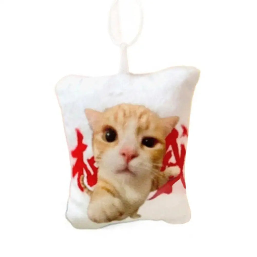 Voice Doll Cat Voice Keychain With Sound Decompression Soft Plush Squeeze Talking Cat Keychain Realistic Meow Sound Kids Toy