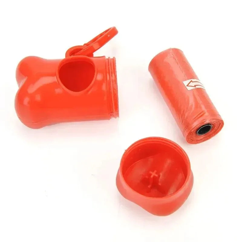 1/2/3/4/10pcs Bone Shaped Pet Garbage Bag Dispenser for Dogs Carrying Cleaning Supplies When Going Out