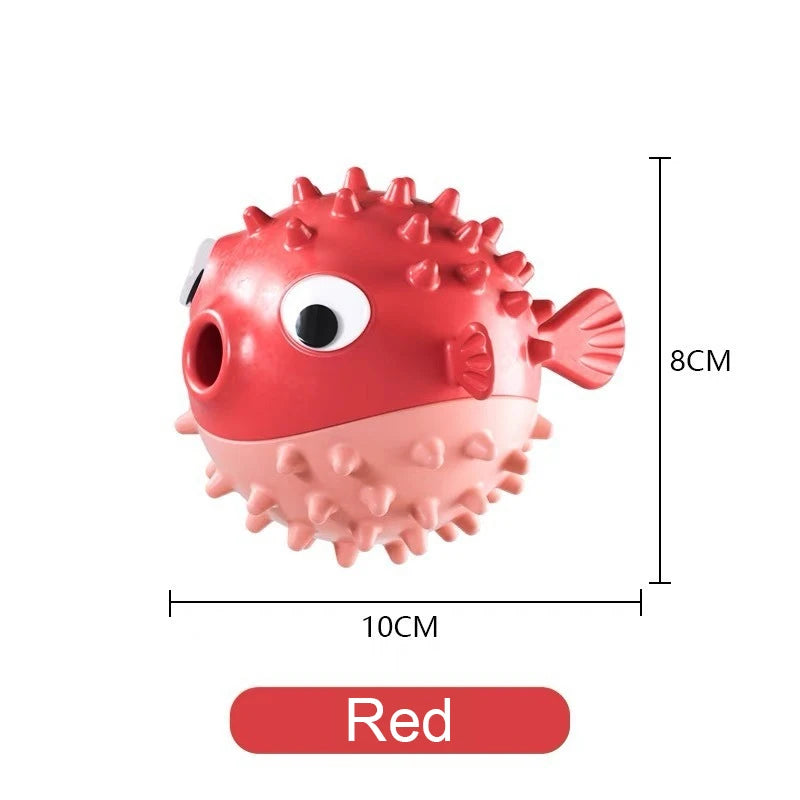 Bouncing Fish Dog Toy Leak Ball Dogs Cats Slow Feeder Puzzle Toys Interactive Self-Play Boredom Relief Pets Toys Treat Dispenser