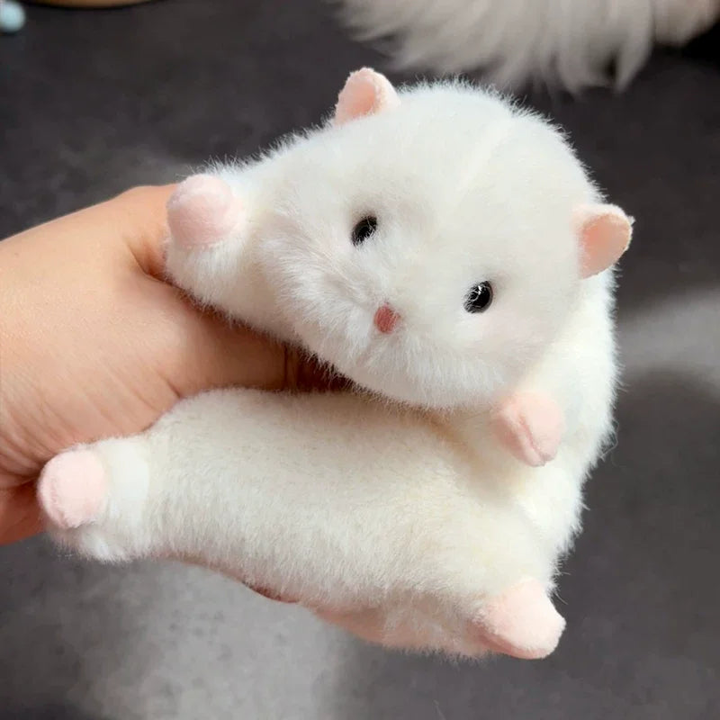 New Products In Stock Cute Golden Bear Little Hamster Plush Toy Cartoon Cute Pet Keychain Bag Pendant Style To Good Friends