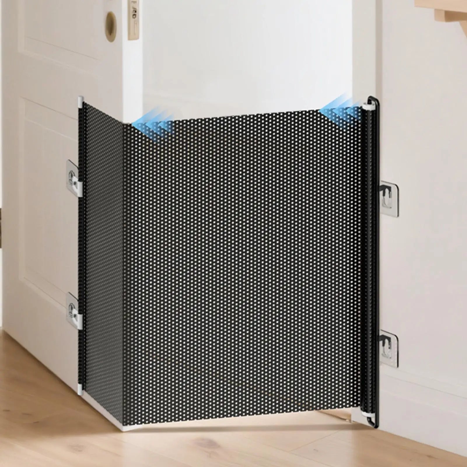 Indoor Retractable Pet Safety Gate Baby Barrier Plastic Mesh Fence Stair Barrier for Dog Kitten Prevent Crawl