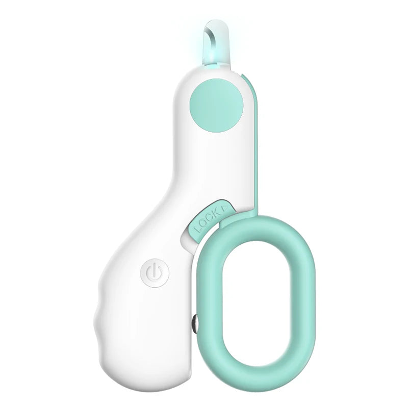 Led Light Cat and Dog Nail Clippers Professional Pet Nail Trimmer with Safety Lock for Small Dogs and Cats Animal Care Grooming Tool Set