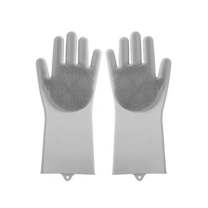 Pet Grooming Bathing Gloves Dog Cat Bathing Shampoo Scrubber Magic Massaging Cleaning Cleanner Sponge Silicon Hair Removal Glove
