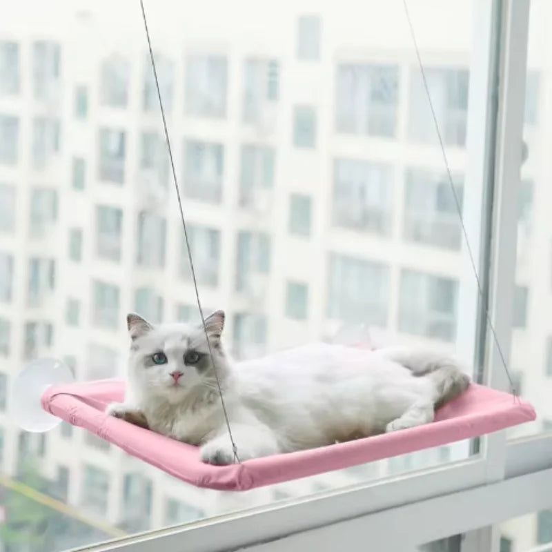 20kg Capacity Cat Hammock with Rock Climbing Frame Comfortable Sunny Window Seat Hanging Pet Bed for Kittens New Pet Supplies