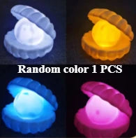 Creative DIY Moonlight Shell Small Night Light LED Feature Assembly Home Decoration Exquisite Kids Toys Adult Gifts