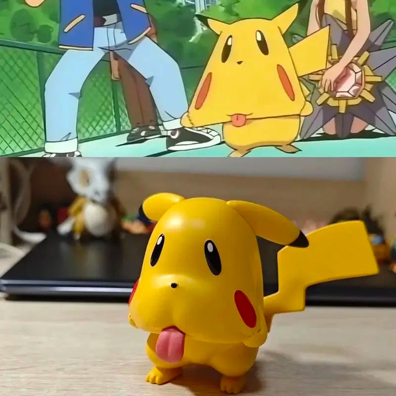 Pet Elf Ghost Face Pikachu Handmade Cute Ornament Model Gift Pocket Monsters Ghost Face Pikachu Handmade Collection