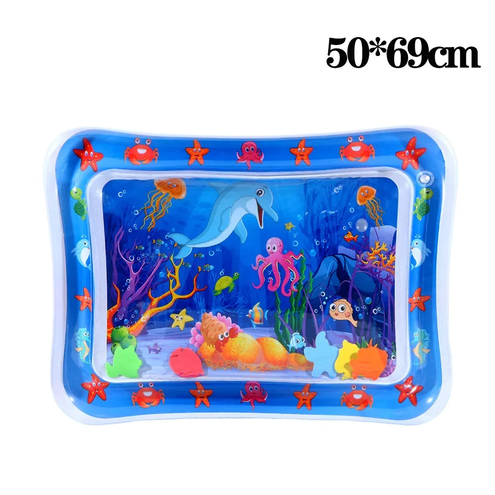 Pet Water Mat Cat Inflatable Play Mat Thickened Baby Crawling Mat Promote Baby Exercise Sea Life Swimming Ring Pet Products