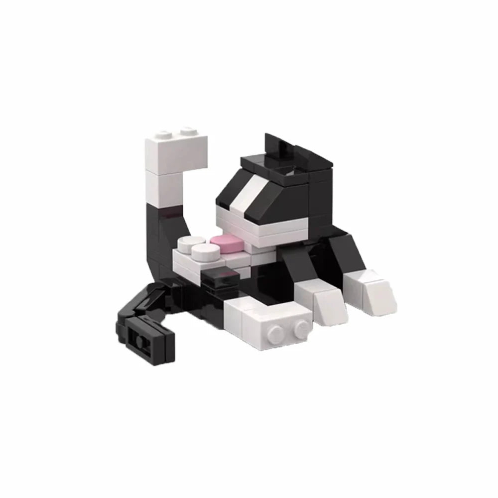MOC City Cat Animal Series Building Blocks Kids Educational Toys, Creative DIY Gift for Birthday