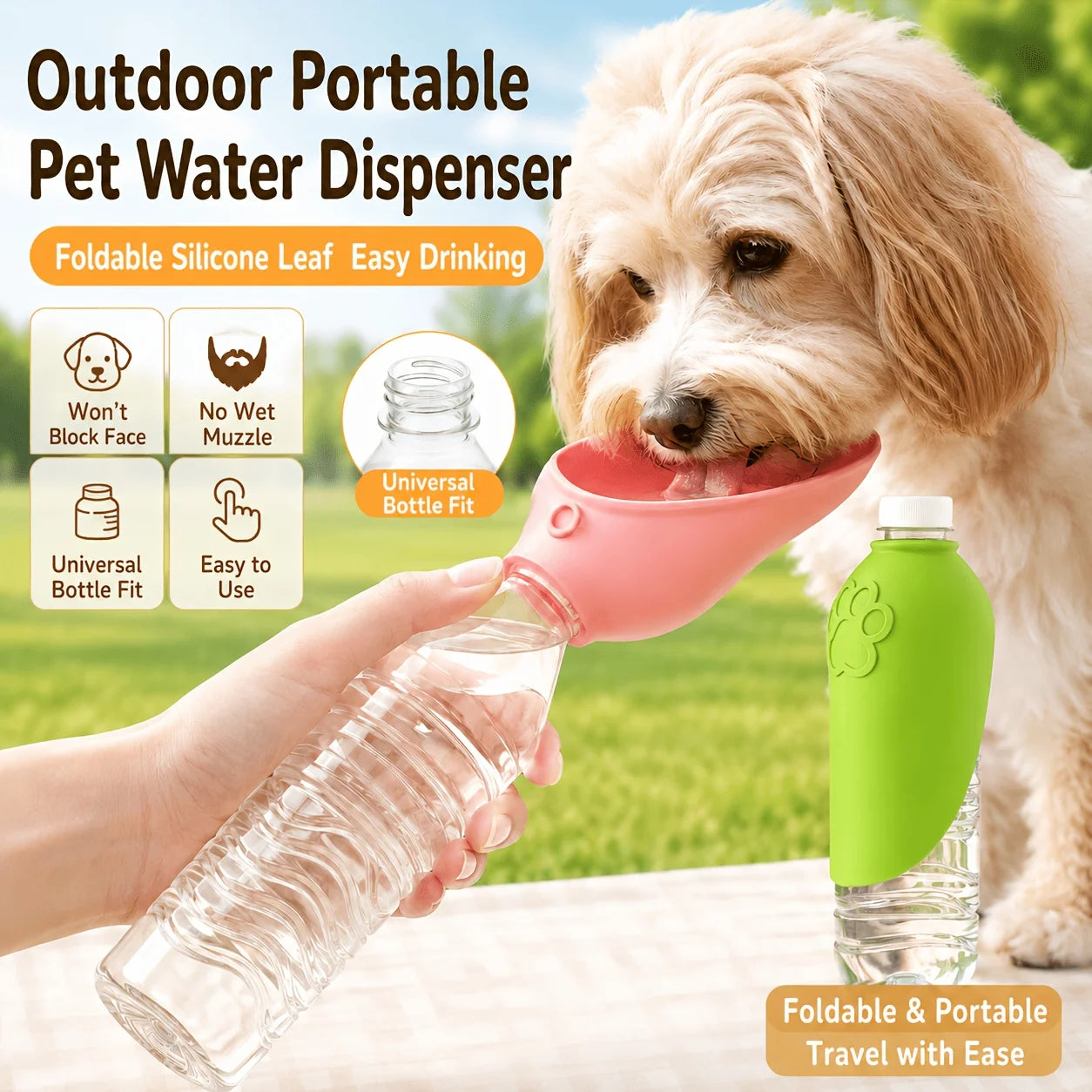 1pc Portable Pet Drinking Cup and Dog Water Bottle Dog Companion Cup for Outdoor Feeding Water Portable Drinking Cup for Pet