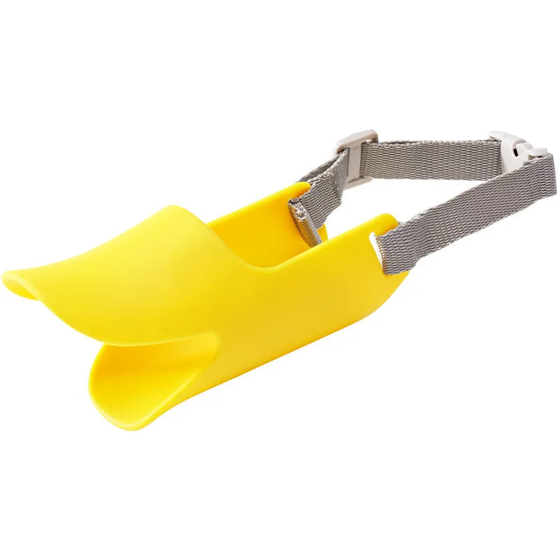 Adjustable Dog Silicone Duck Muzzle Anti Bite Stop Barking Pet Accessory Safe Small to Large Dog Mouthpiece Cover