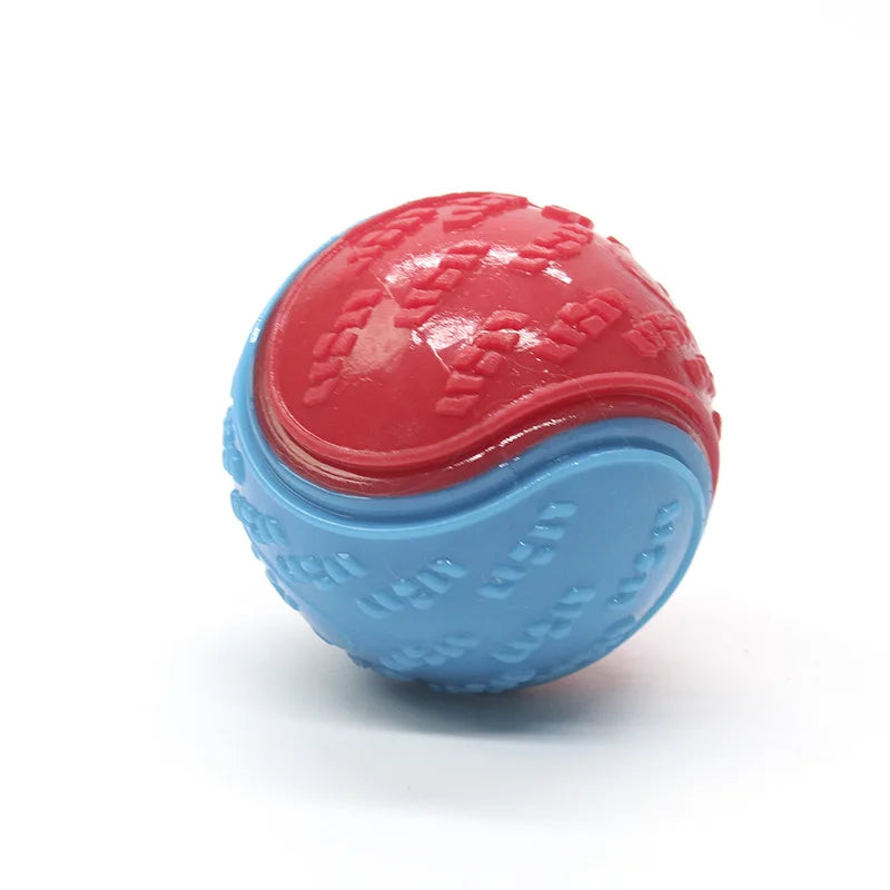 Dog Play Toy Rubber Glow Ball Indestructible Pet Supplie Train Tooth Chew Large Safe Small Dog Squeak Touch Water Toys Resistant