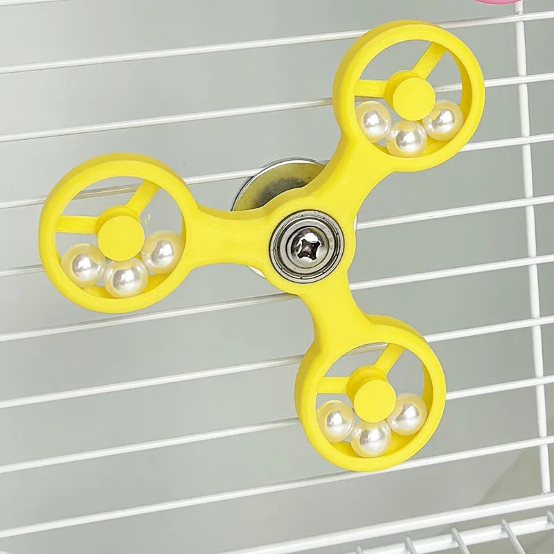 Interactive Parrot Toy Bird Cage Toy for Parrots Rotating Toys for Mental Stimulation and Entertainment Rotating Bird Toys