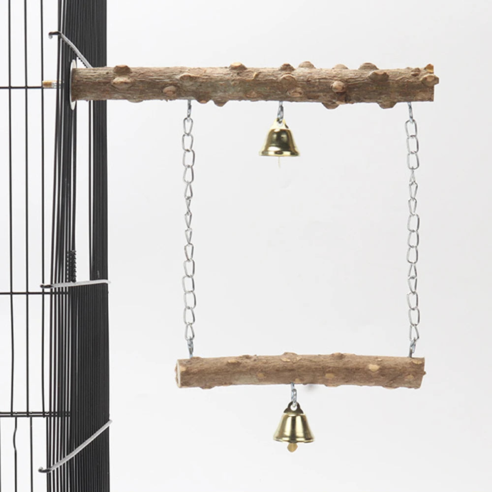 Pet Parrot Suspension Bridge Toys, Bird Toys, Swing Supplies, Claw Grinding, Pole Standing Birdcage Accessories