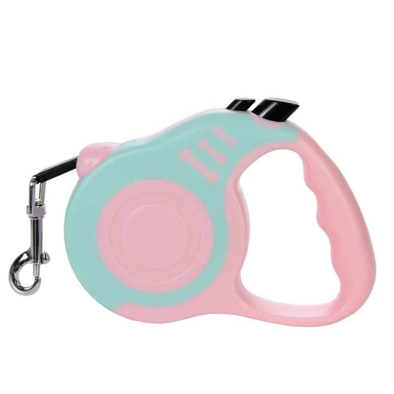 3m 5m Dog Leash For Small Medium Dogs Automatic Retractable Nylon Rope Cat Lead Extension Puppy Walking Running Pets Supplies