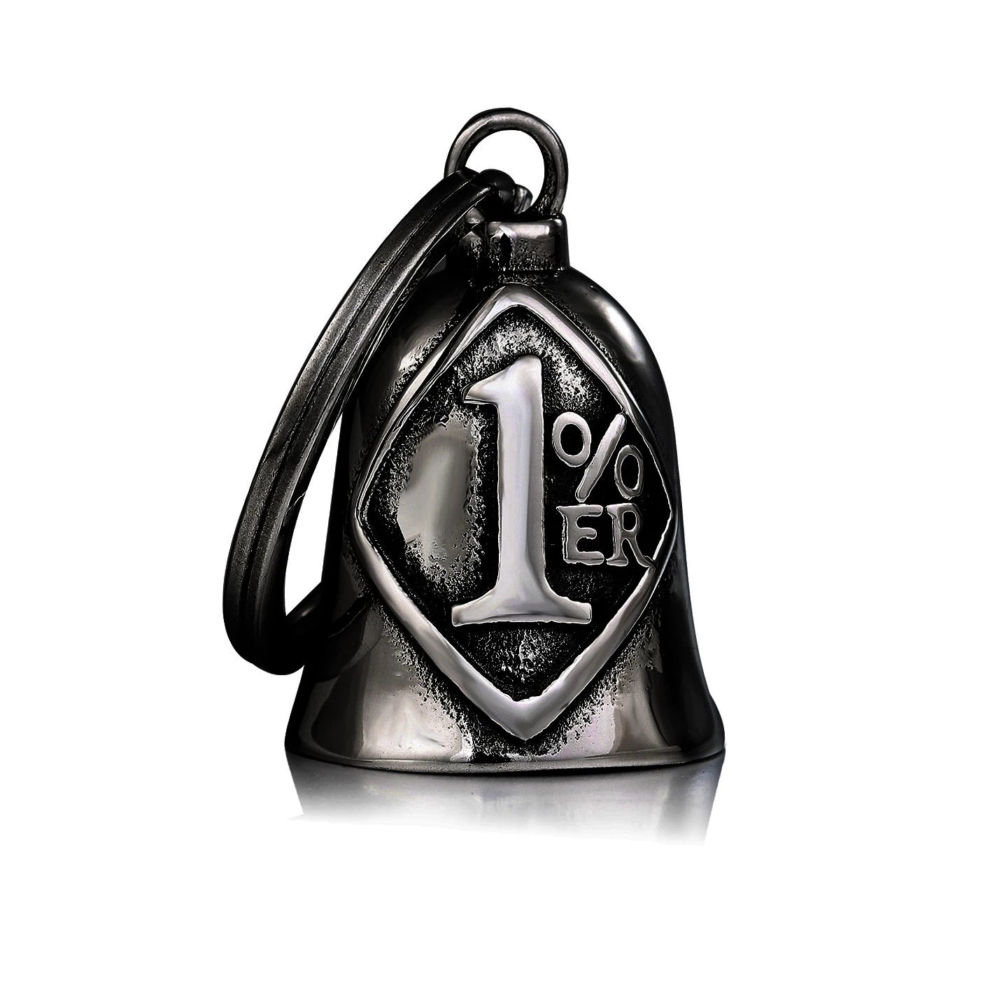 Motorcycle Guardian Bell Key Chain for Riders,Stainless Steel Biker Bells Accessories & Live To Ride for Luck