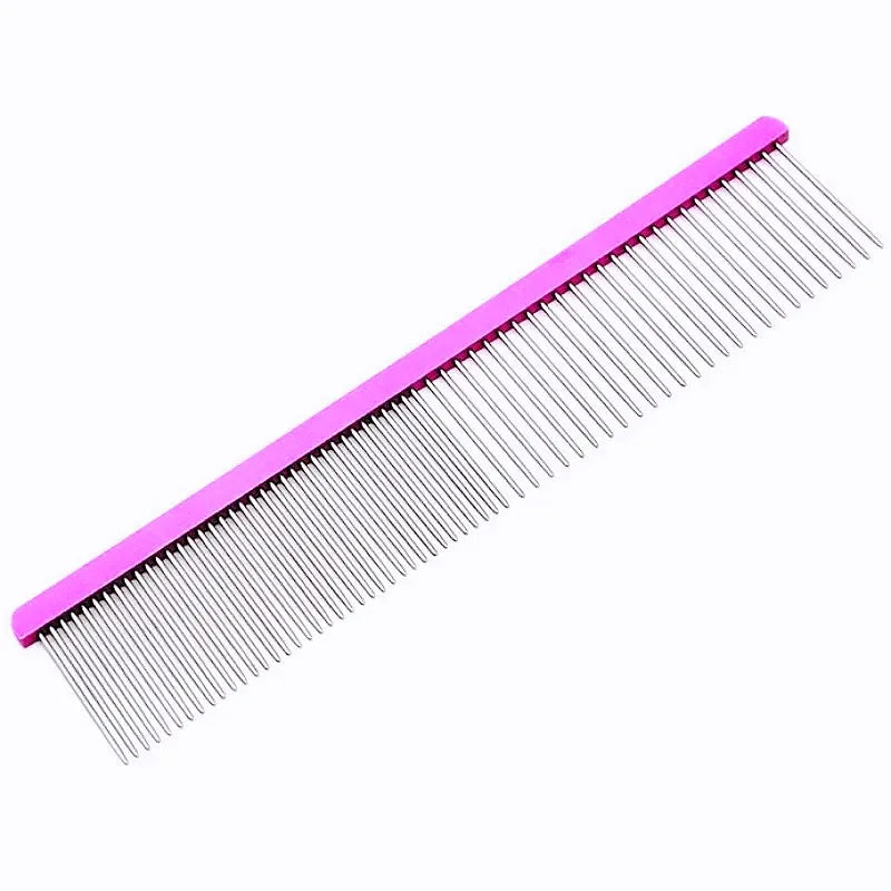 Dog Comb Stainless Steel Dog Brush Pet Grooming Massage Dogs Comb Brush Double Teeth Dogs Combs Cat Hair Remover Pet Products