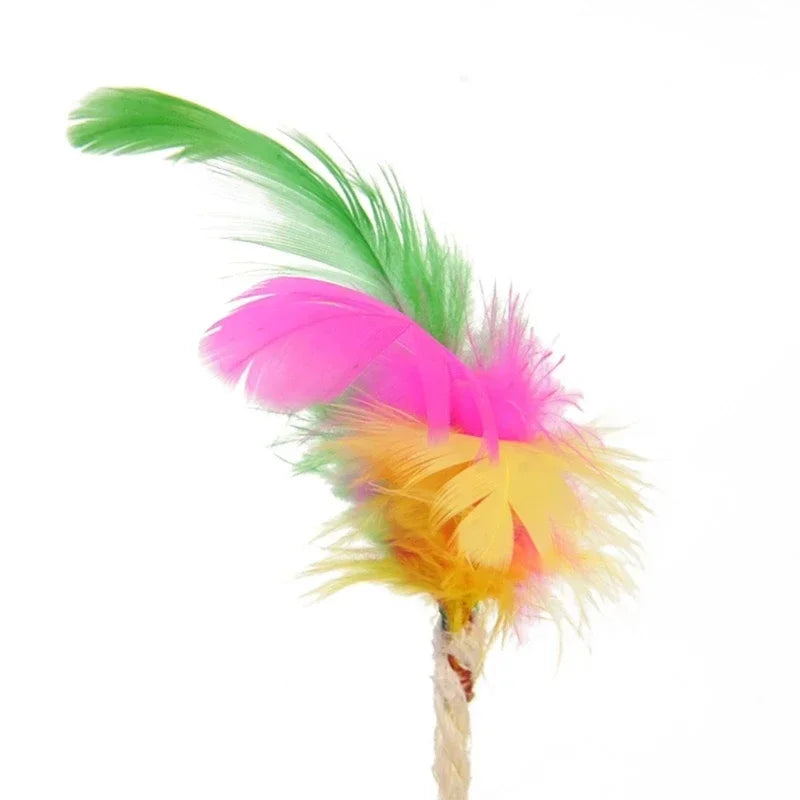 1-3pcs Feather Toys Training Kittens Pet Cat's Accessories Scratching Ball Things for Cats Supplies Products Home Garden