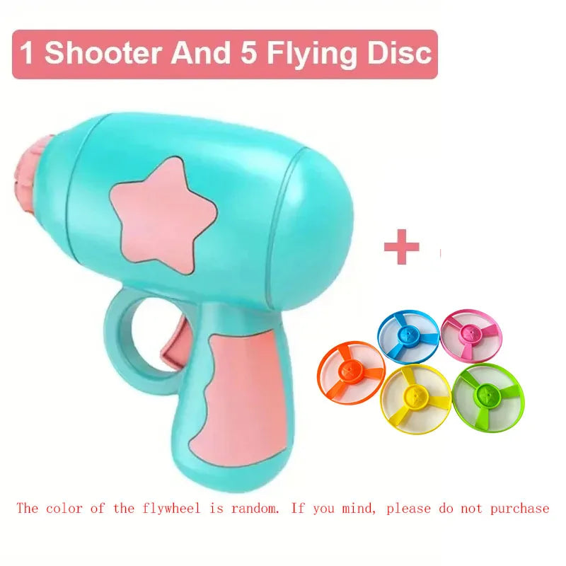 Mini Flying Disc Gun Cat Toy Interactive Launch Plaything Kitten Chasing Training Fun Pet Accessories Daily Entertainment