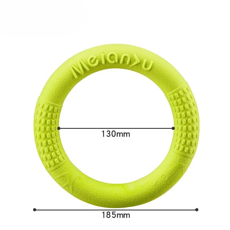 Bite-Resistant Soft Pull-Ring Frisbee Dog Training TPR Material Can Float Water Dog Training Interactive Pet Toys Pet Products