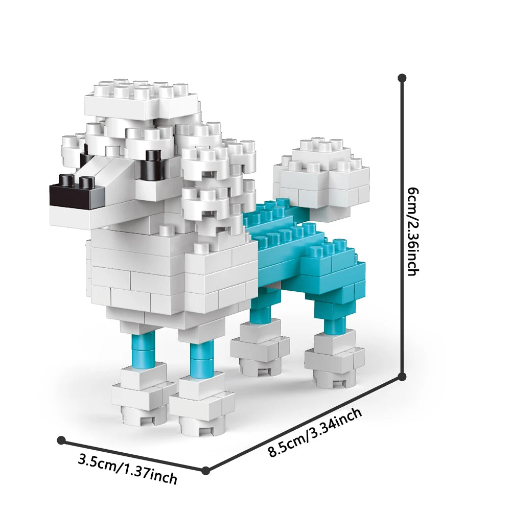 Mini Dachshund Dog Building Blocks Toy for Adults and Kids: Detailed and Lifelike Design,  Fun and Educational Construction Set