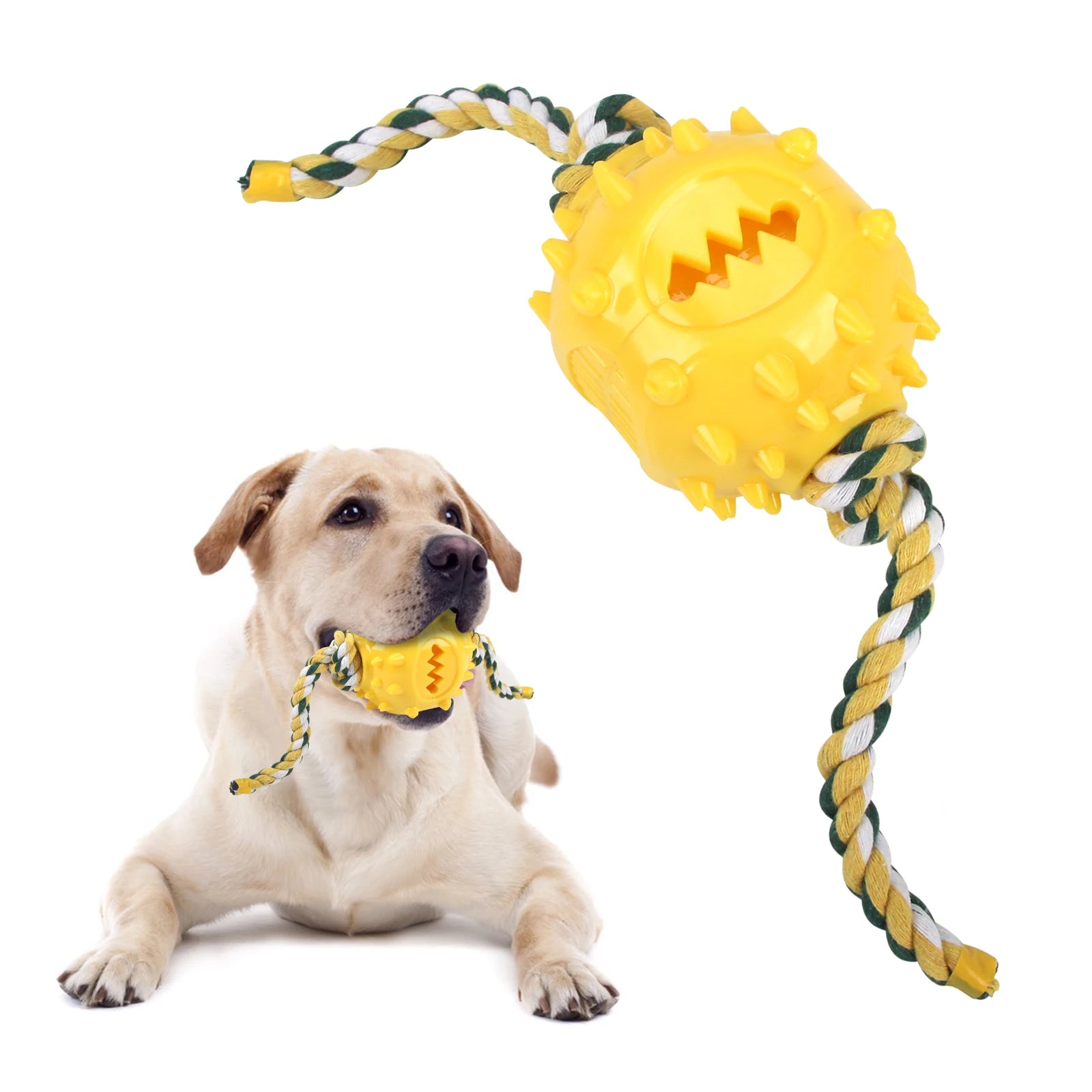Dog Grinding Teeth Toys Chew Toys Cleaning Teeth Anti Bite Interactive Training Leaking Food Balls Toys Slow Food Pet Products