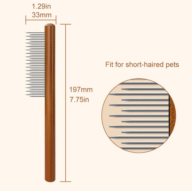 Pet Flea Comb Cat Dog Comb for Fleas Ticks Removal Tools Stainless Steel Grooming Brush For Matted Long Short Hair Pets Products