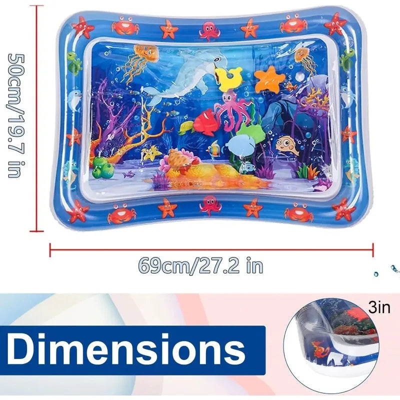 Pet Water Mat Cat Inflatable Play Mat Thickened Baby Crawling Mat Promote Baby Exercise Sea Life Swimming Ring Pet Products