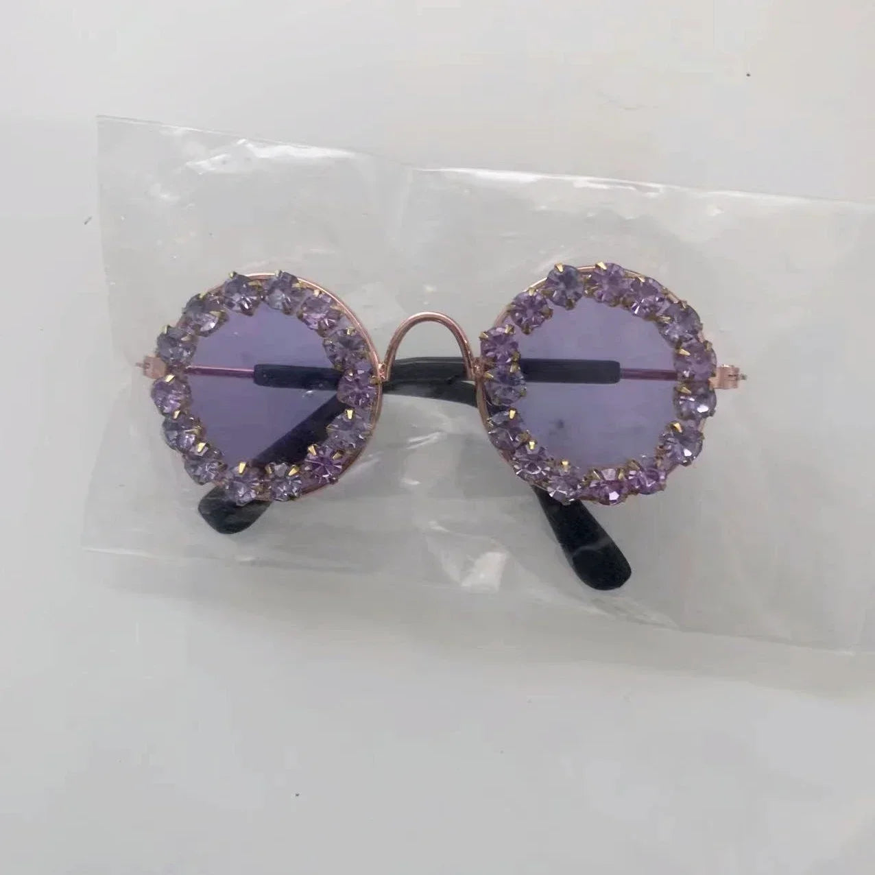 Pet Dog Glasses Rhinestone Sunglasses Cat Photography Decoration Fashion Sunglasses Accessories Pet Products Puppy Sunglasses
