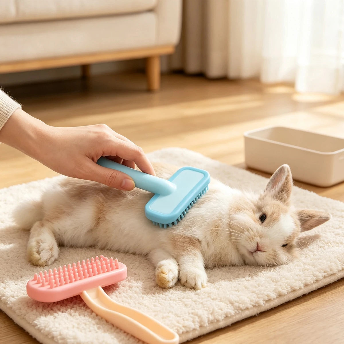 Silicone Comb Grooming Brush Guinea Pigs Accessory Rabbit Hair Cats Rabbits Combs Pet Pig Bunny Fix Supplies Items Accessories