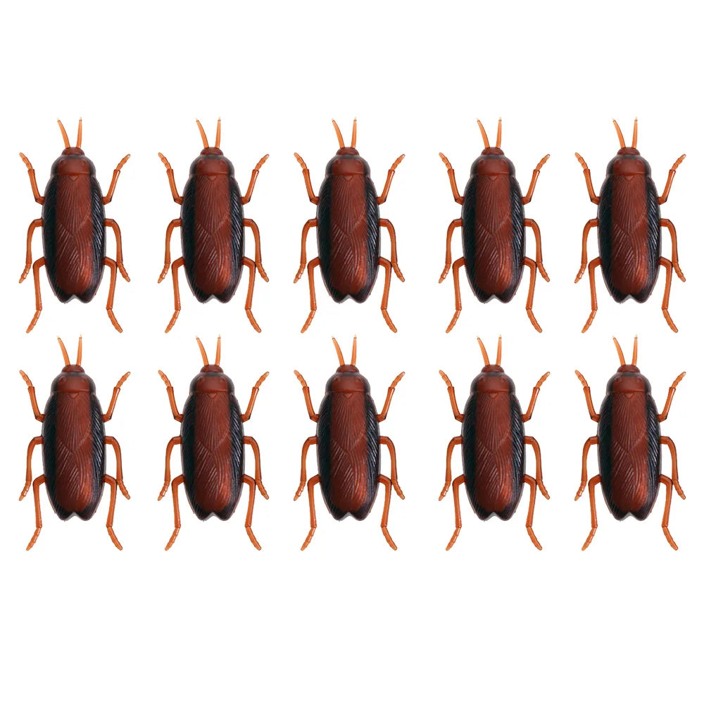 1-10Pcs Funny Electronic Pet Interactive Play Toy For Cats Eletric Running Cockroach Pet Dog Cat Interactive Toy Battery Powered