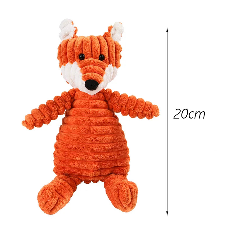 Corduroy Squeaky Dog Chew Toys for Small Medium Dogs Bite Resistant Puppy Toy Squeaker Dog Toys Pets Products Mascotas Supplies