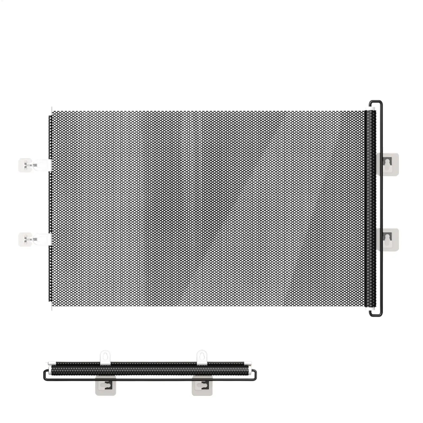 Extendable Gate For Stairs Indoor Dog Retractable Safety Gate Screen Fence Protective Barrier Mesh Screen For Balcony Hallways
