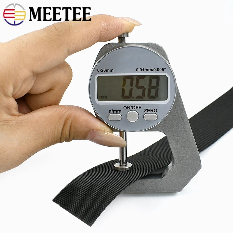 5M 10-100mm Black Nylon Webbing Tape Backpack Strap Pet Collar Safety Belt Ribbon Band DIY Bag Clothing Sewing Accessories