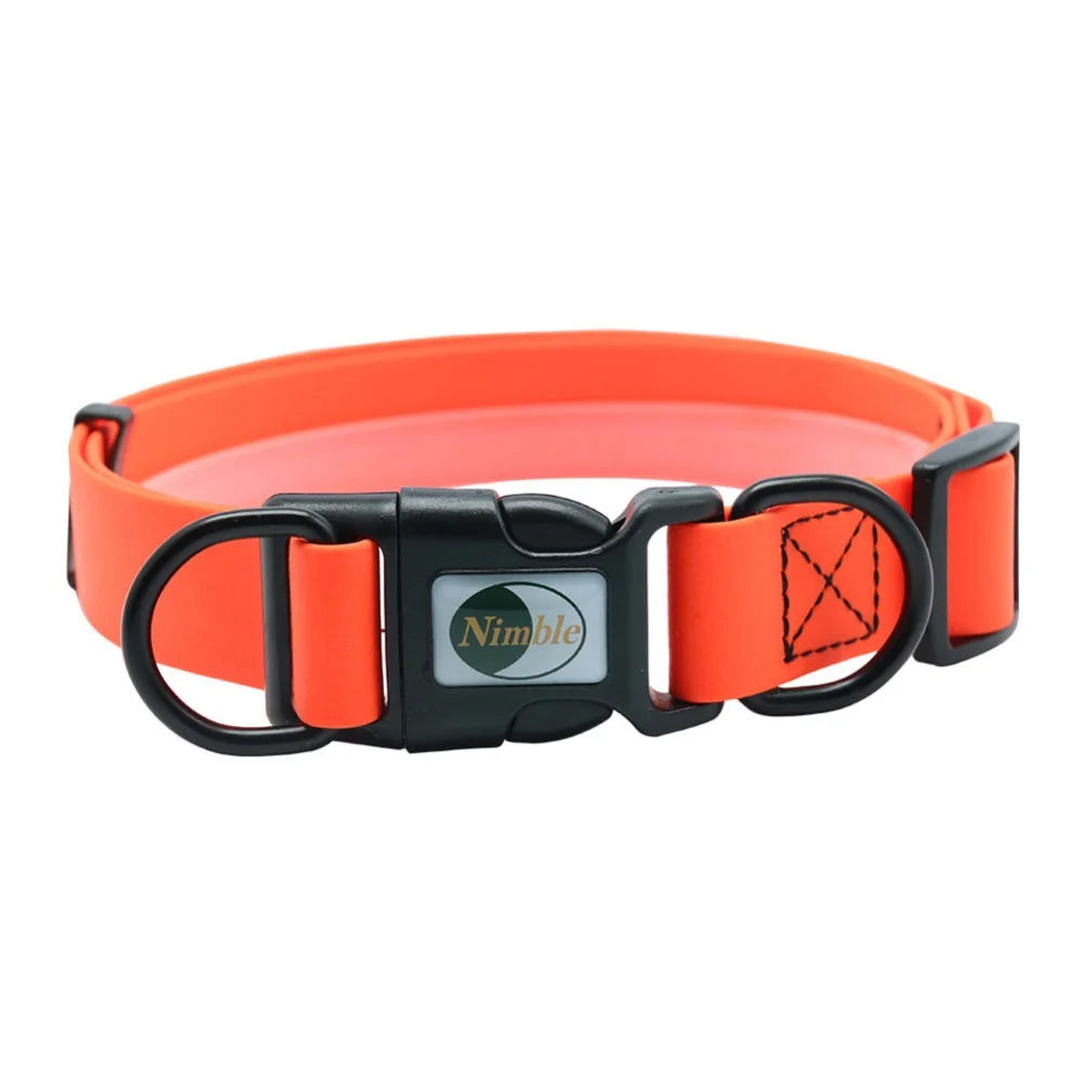 No Pull Pet Dog Collar PVC Waterproof Cat Collar 7 Colors Anti Dirty Easy To Clean For Big Small Dogs Puppy Pets Products