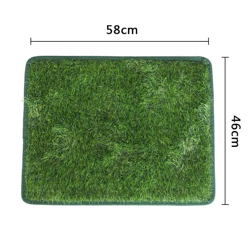 Washable Dog Grass Mat Artificial Grass Dog Potty Trainer Odor-Control Lawn for Pet Training Easy-Clean Pee Pad Non-Slip Backing